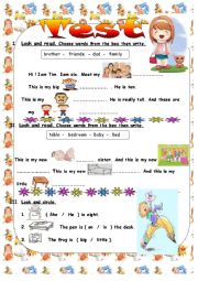 English Worksheet: more exercises