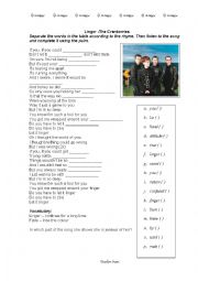 English Worksheet: Linger - Cranberries