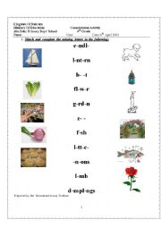 English Worksheet: Consolidation Activity 