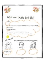 what does he/she look like ? - ESL worksheet by tenbest