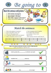 English Worksheet: be going to