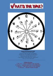 English Worksheet: time expressions and exercise