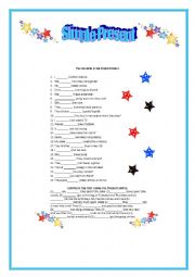 English Worksheet: Simple Present -exercises