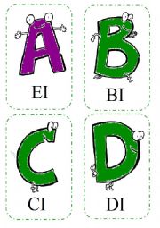 English Worksheet: Alphabet Flashcards