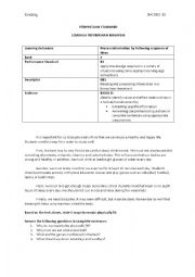 English Worksheet: reading comprehension