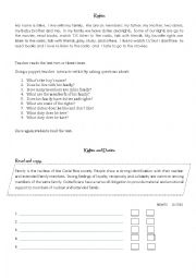 English Worksheet: Rights and duties
