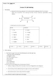 English Worksheet: job hunting