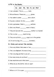 English Worksheet: grammar practice