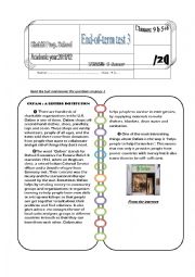 English Worksheet: reading comprehension about charity work