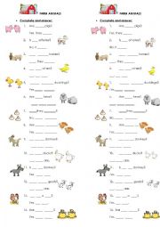 farm animals demonstratives