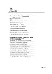 English Worksheet: passive voice