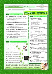 English Worksheet: Modal Verbs Exercises
