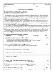 English Worksheet: 2year