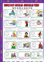 English Worksheet: Past simple of the verbs