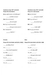 Questions with auxiliary verb DO 