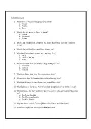 English Worksheet: Home Alone Quiz