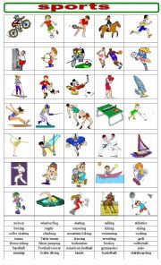 English Worksheet: SPORTS