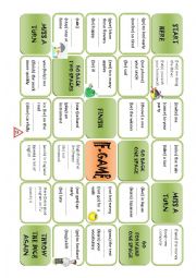 English Worksheet: BOARD GAME - IF-CLAUSE (type 1)