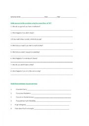 English Worksheet: Conditionals Type 0 and 1