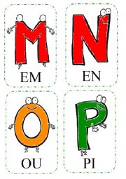 English Worksheet: Alphabet Flashcards 2