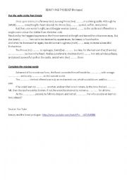 English Worksheet: Beauty and the Beast Prologue