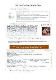 English Worksheet: the one with Rosss girfriend