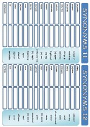 English Worksheet: ANTONYMS 11-12