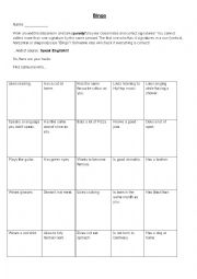 English Worksheet: Bingo - Get to know your classmates