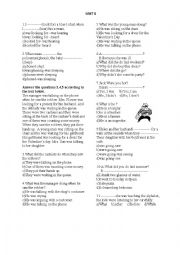 English Worksheet: Past Continuos or Simple Past Tense-Spot on 3 unit 3