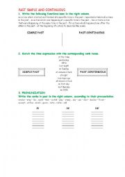 English Worksheet: Past Simple or Past Continuous