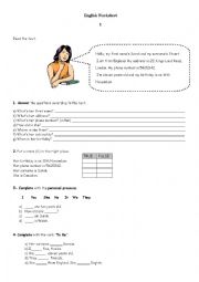 English Worksheet: countries and nationalities