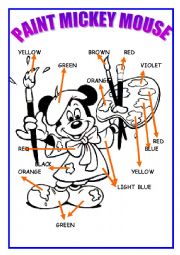 English Worksheet: Learn about colors