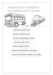 English Worksheet: COMPARATIVES AND SUPERLATIVES.