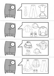 English Worksheet: have you got....?  CLOTHES, 2 PAGES