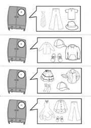 English Worksheet: have you got....?  CLOTHES, 2 PAGES