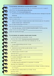 English Worksheet: situations in the present perfect simple and continuous