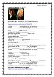 English Worksheet: Dancing Queen - ABBA