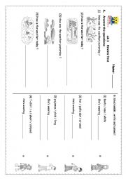 English Worksheet: Review Test