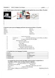 English Worksheet: Nursing 1