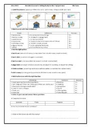 English Worksheet: Getting Ready for the trip