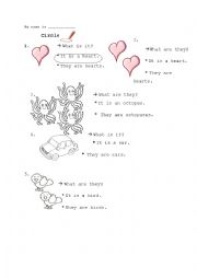 English Worksheet: it / they