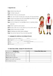 English Worksheet: Colours and clothes