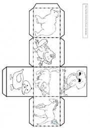 English Worksheet: Brown bear story dice I