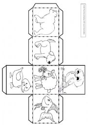 English Worksheet: Brown bear story dice II