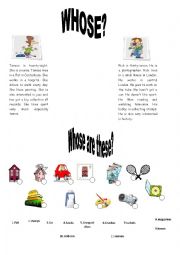 English Worksheet: whose