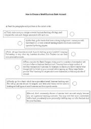 English Worksheet: Instructive Text