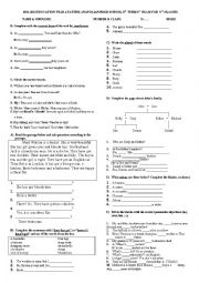 English Worksheet: 9 exam