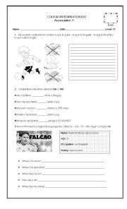 English Worksheet: likes and dislikes 