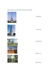 English Worksheet: traveling around the world