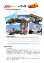 English Worksheet: A window to the world: ASIA
